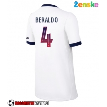 Ženske Nogometnih dresov Paris Saint-Germain Lucas Beraldo #4 Gostujoči 2026-27 Kratki rokavi